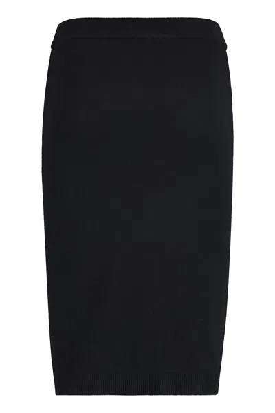 Shop Vivienne Westwood Classic Black Knit Skirt For Women