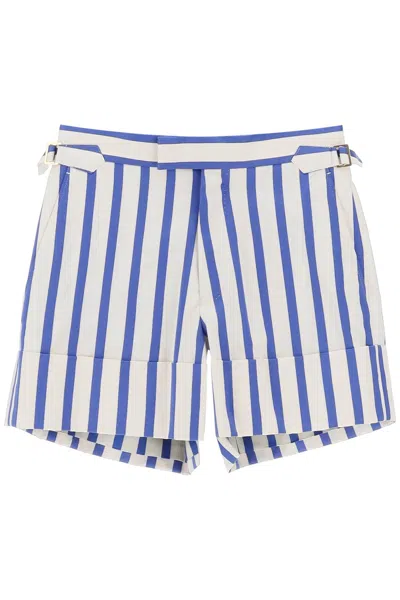 Shop Vivienne Westwood Striped High-rise Fashion Shorts For Women In Mixed Colors In Multicolor