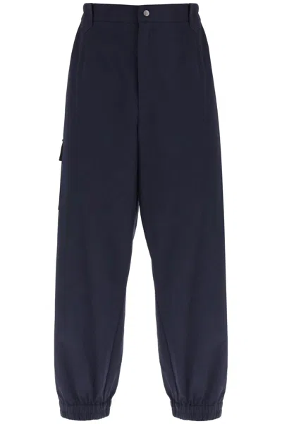 Shop Vivienne Westwood Tapered Cotton Combat Pants For Men In Blue