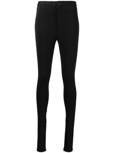 Shop Wardrobe.nyc High-waist Skinny Trousers In Black