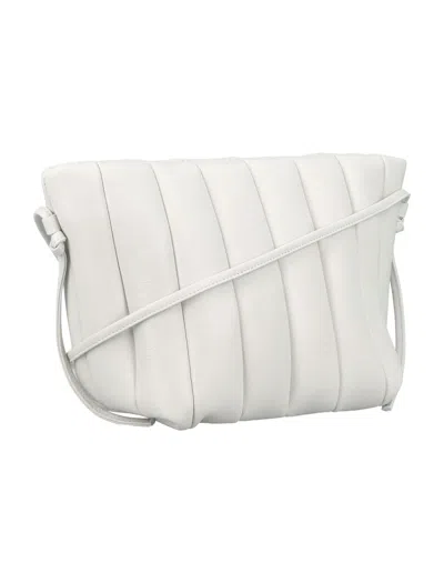 Shop Maeden White Leather Boulevard Crossbody Handbag For Women By