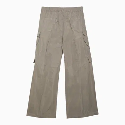 Shop Rick Owens Wide Cargo Trousers In Pearl Grey For Men In Beige