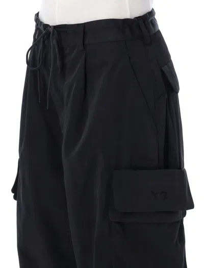 Shop Y-3 Cargo Trousers For Women In Black