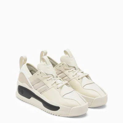 Shop Y-3 Cream-coloured Low Trainer In White