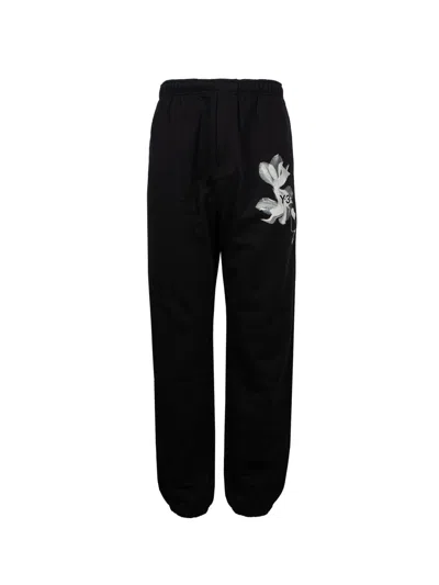 Shop Y-3 Graphic Print Track Pants For Men And Women In Black