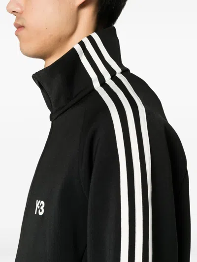 Shop Y-3 Men's Black Logo Track Jacket For Ss24