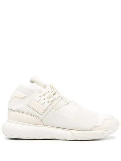 Shop Y-3 White And-3 Qasa Sneaker For Men