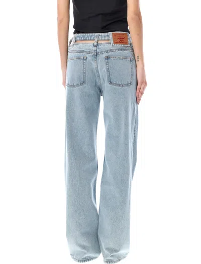 Shop Y/project And Belt Jeans In Evergreen_ice_blue