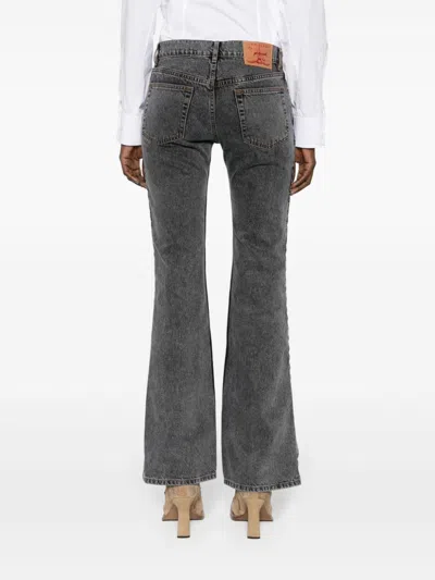 Shop Y/project Black Denim Hook And Eye Jeans For Women