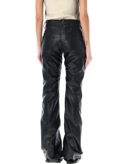 Shop Y/project Flared Eco Leather Pants | Black Women's Clothing For Ss24