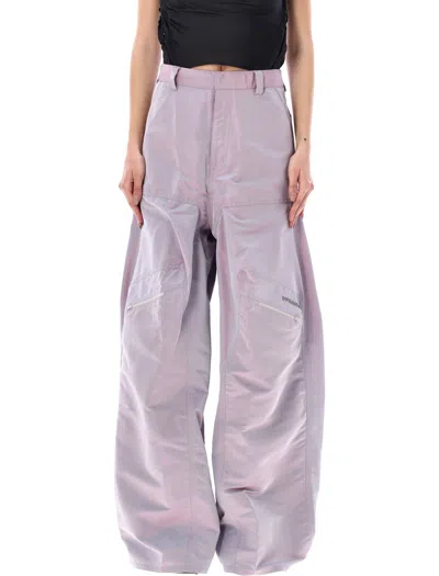 Shop Y/project Iridescent Pop-up Pants In Iridescent_lilac