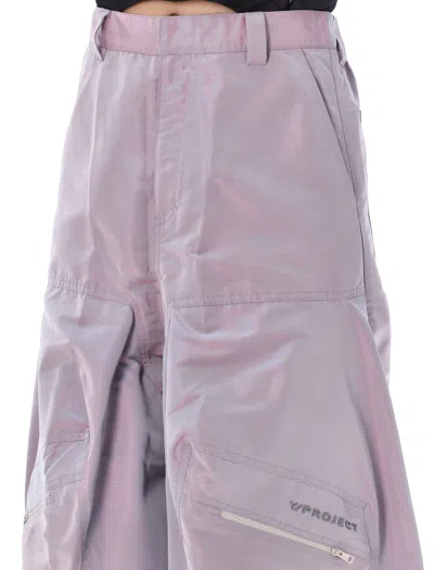 Shop Y/project Iridescent Pop-up Pants For Men In Iridescent_lilac