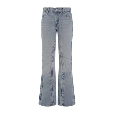 Shop Y/project Purple Hook And Eye Slim Jeans For Women