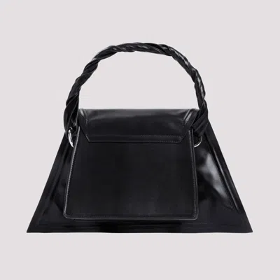 Shop Y/project Stylish Black Leather Shoulder & Crossbody Bag For Women In Ss24