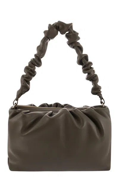 Shop Zanellato Green Wavy Leather Handbag For Women In Military Green