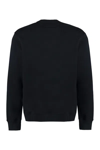 Shop Zegna Men's Black Crew Neck Sweatshirt