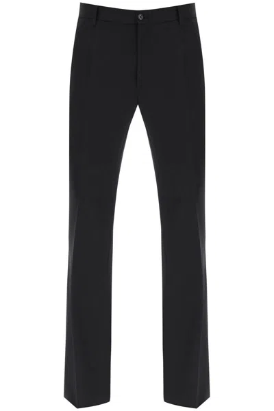 Shop Dolce & Gabbana Flared Tailoring Pants In Black