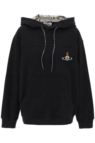 Shop Vivienne Westwood Hooded Sweatshirt In Black
