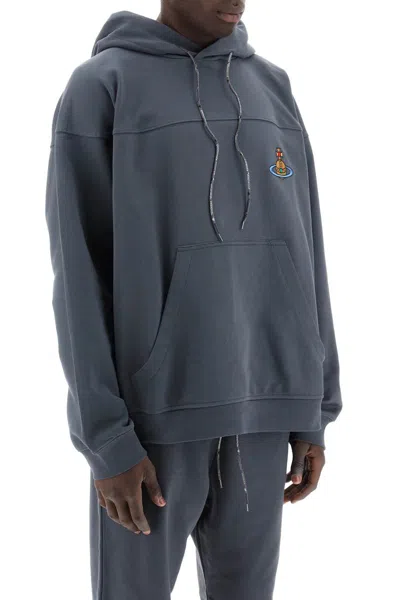 Shop Vivienne Westwood Hooded Sweatshirt In Grey