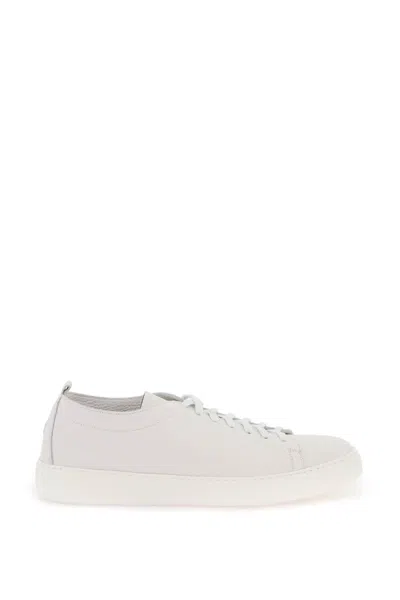 Shop Henderson Baracco Leather Sneakers In Grey