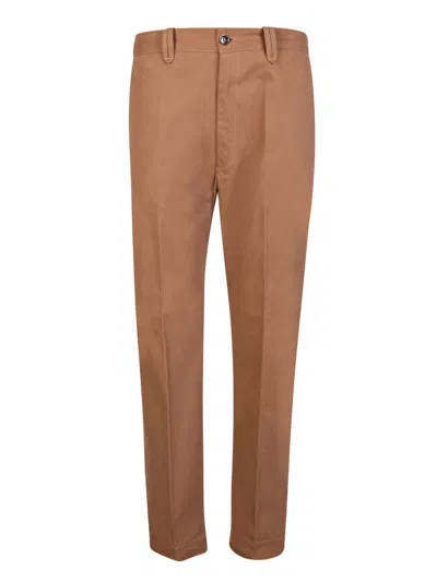 Shop Nine In The Morning Trousers In Beige