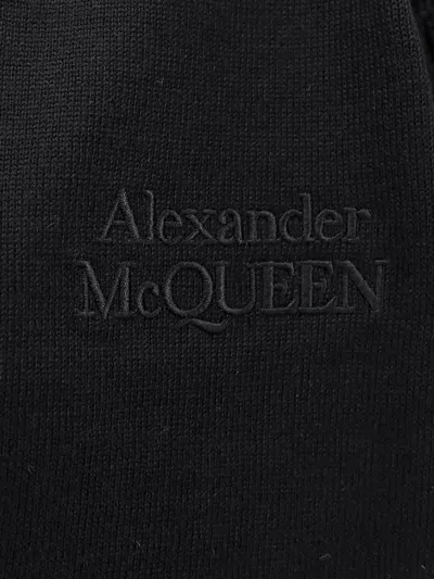 Shop Alexander Mcqueen Man Cardigan Man Black Knitwear