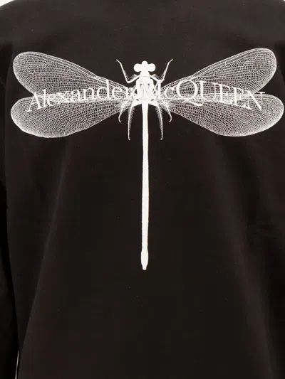 Shop Alexander Mcqueen Man Sweatshirt Man Black Sweatshirts