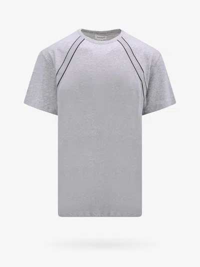 Shop Alexander Mcqueen Man T-shirt Man Grey T-shirts In Gray