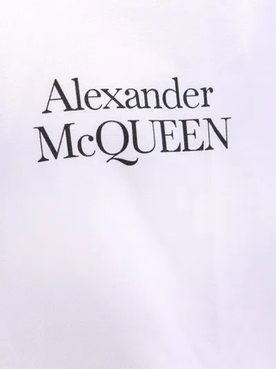 Shop Alexander Mcqueen Man T-shirt Man White T-shirts