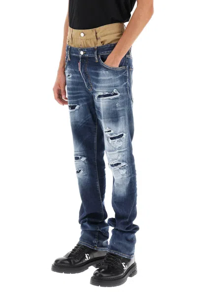 Shop Dsquared2 Medium Ripped Wash Skinny Twin Pack Jeans Men In Multicolor