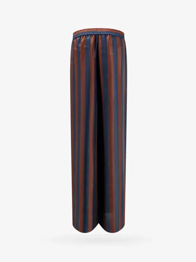 Shop Fendi Woman Trouser Woman Brown Pants