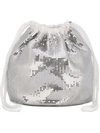 PACO RABANNE sequin embellished pouch bag,其他－>金属（其他）100%