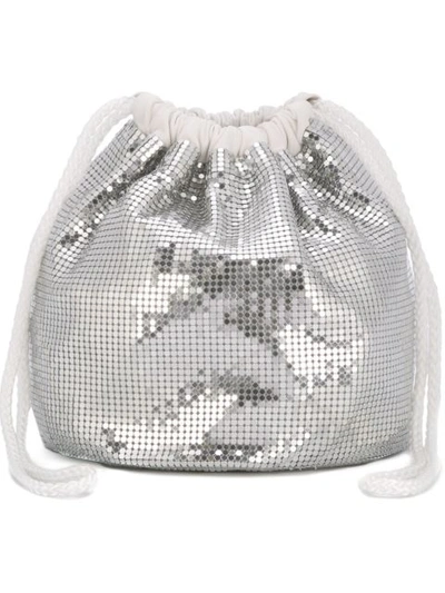 Paco Rabanne Sequined Medium Pouch Bucket Bag