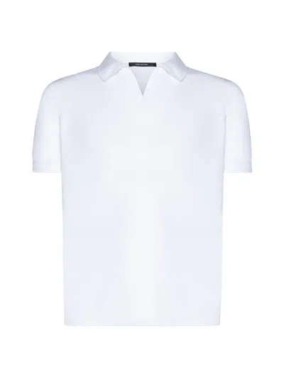 Shop Tagliatore T-shirts And Polos In White
