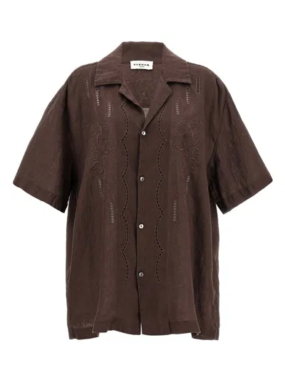 Shop P.a.r.o.s.h . 'beach' Shirt In Brown