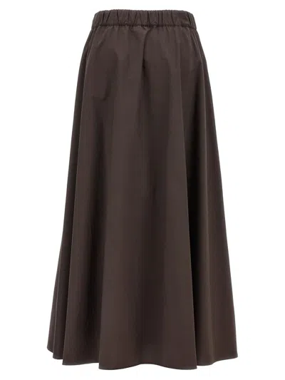 Shop P.a.r.o.s.h . 'canyox' Skirt In Brown
