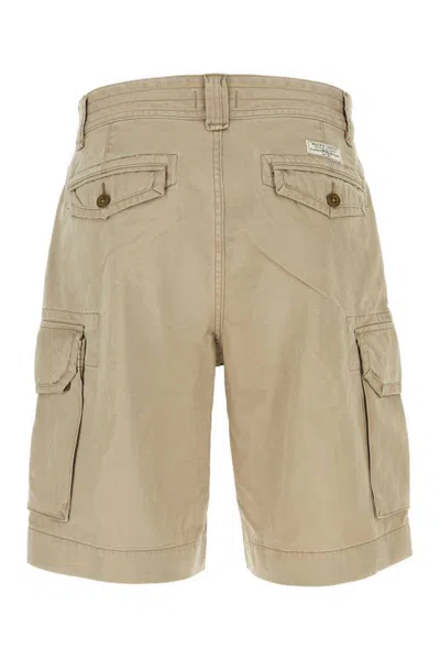 Shop Polo Ralph Lauren Shorts In Beige O Tan