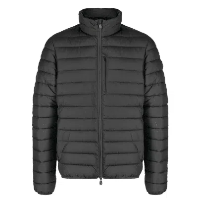 Save The Duck Alexis Quilted Hooded Puffer Coat Jacket In Black In Black