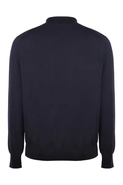 Shop Bottega Veneta Crew-neck Cashmere Sweater In Blue