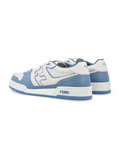 Shop Fendi Match Woman Sneakers In Sky+bianco+sky+sky