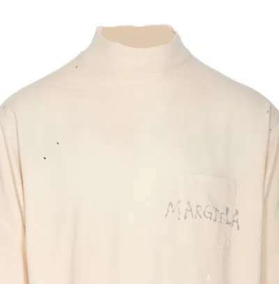 Shop Maison Margiela T-shirts And Polos In Beige