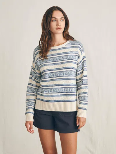 Faherty High Tide Sweater In Bristol Bay