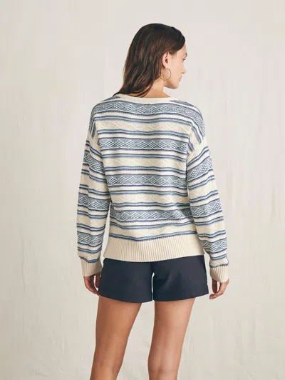 Faherty High Tide Sweater In Bristol Bay