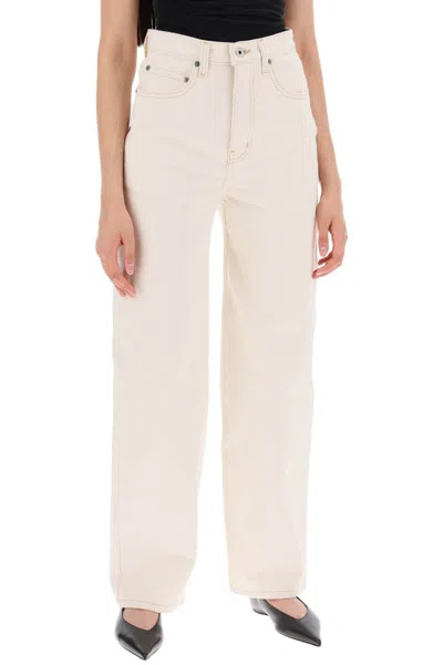 Interior The Ty Jeans In Bull Denim Ecru In Neutro