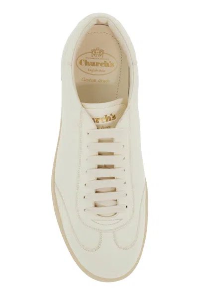 Church's Ivory Leather Largs 2 Sneakers In Bianco