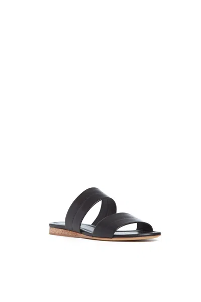 Gabriela Hearst Lora Leather Slides In Black