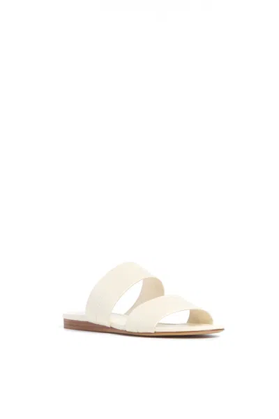 Gabriela Hearst Lora Flat Sandal In Cream Nappa Leather In Cream