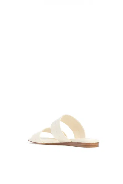 Gabriela Hearst Lora Flat Sandal In Cream Nappa Leather In Cream