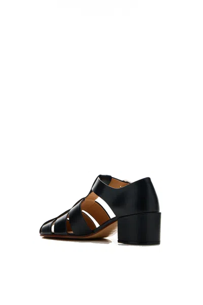 Shop Gabriela Hearst Lyle Block Heel Pump In Black Nappa Leather