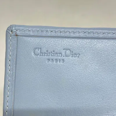 Shop Dior Cannage Lady Blue Denim - Jeans Wallet  ()